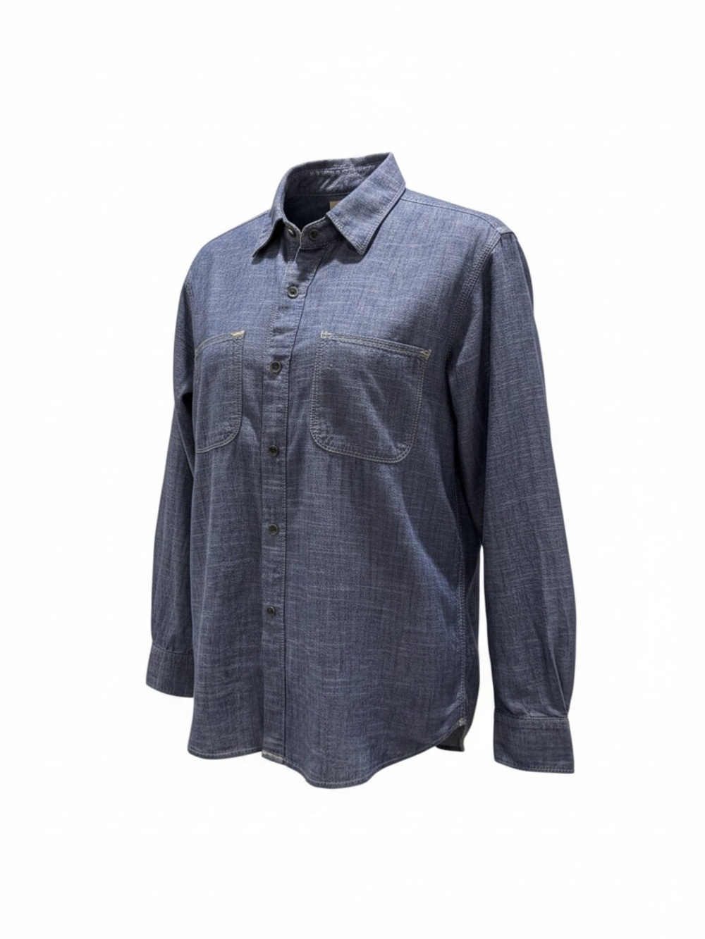 Madewell Chambray Button Down Shirt Size Small 100% Cotton Long Sleeve EUC